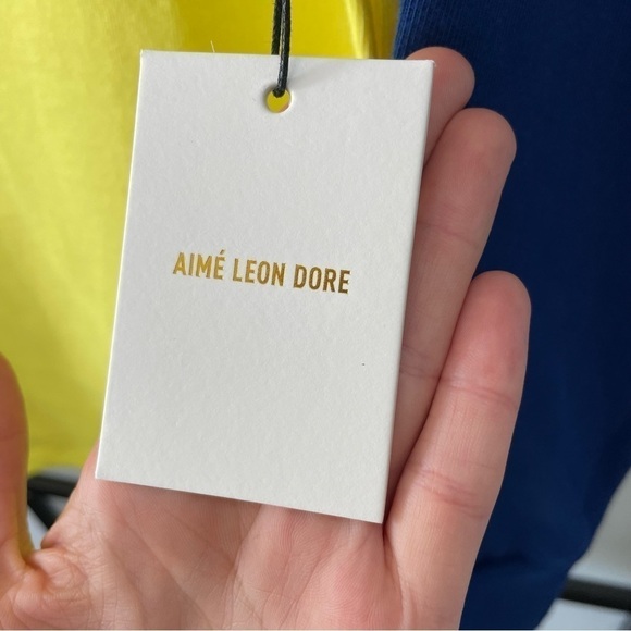 [XS] NWT Aime Leon Dore Shirt Yellow, Red & Blue Long Sleeve 100% Cotton Shirt - Picture 11 of 15